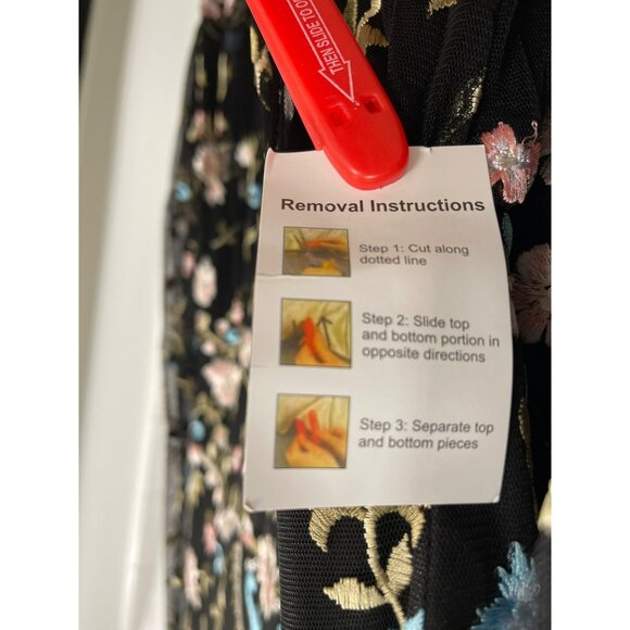 NEW Mac Duggal Embroidered Black Long Sleeve Formal Gown Maxi Dress - Picture 8 of 10